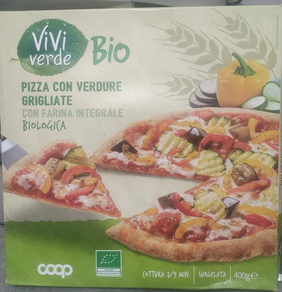 Pizza con verdure grigliate