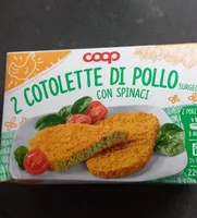 Cotolette di pollo con spinaci