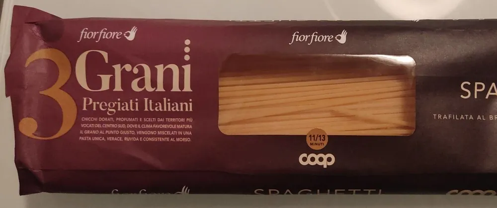 Spaghetti Fiorfiore Coop 3 grani