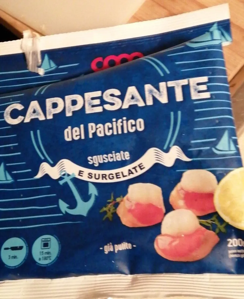 Capesante del pacifico sgusciate