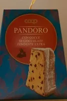 Pandoro con gocce di cioccolato fondente extra