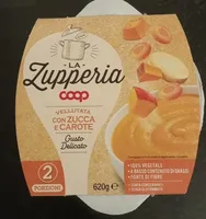 La zupperia vellutata con zucca e carote