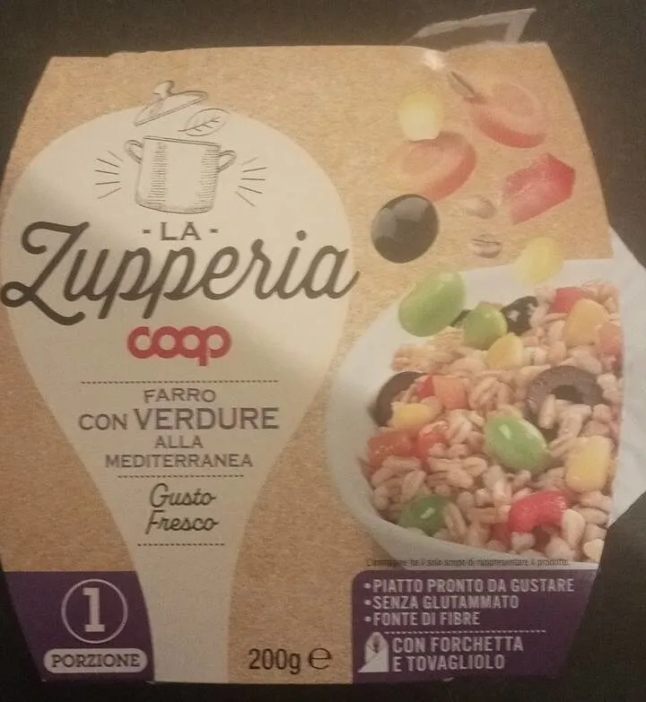 La zupperia farro con verdure alla mediterranea