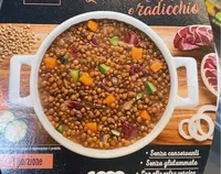 zuppa con lenticchie di altamura igp e radicchio