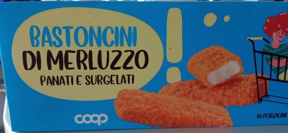Bastoncini di merluzzo panati surgelati