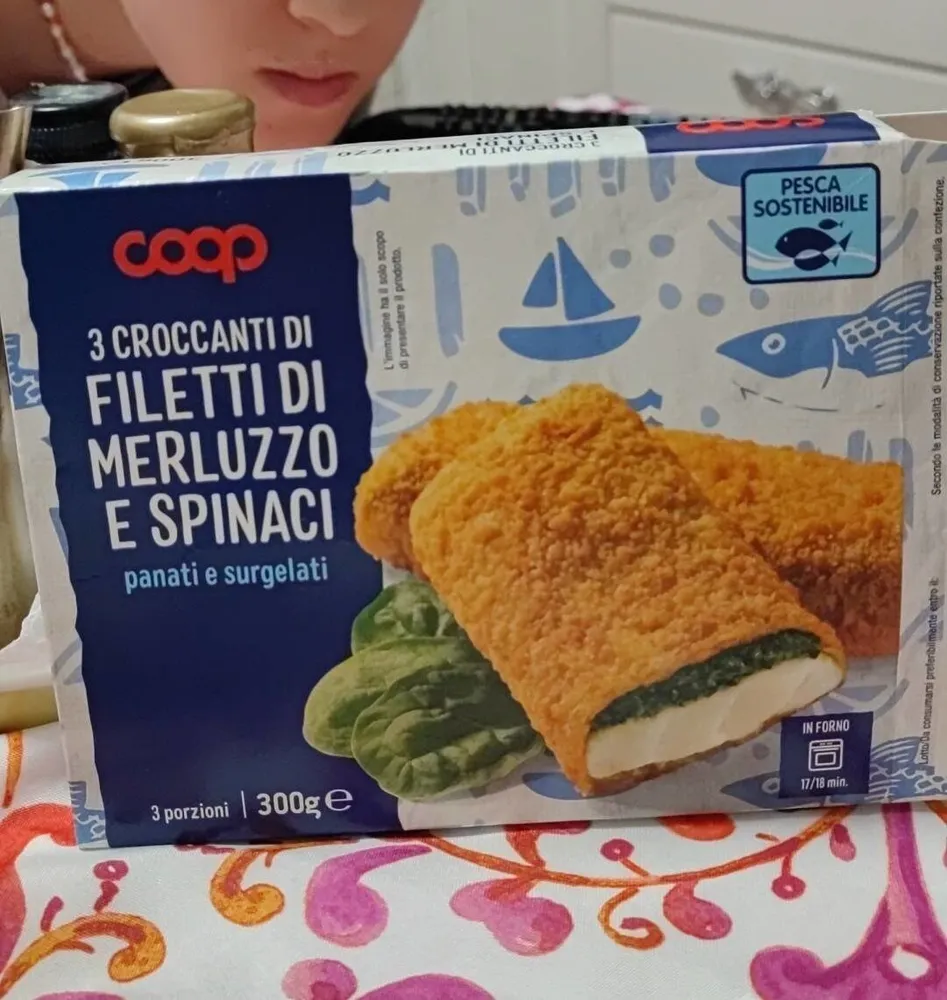 Filetti di merluzzo e spinaci