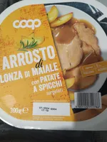 Arrosto di lonza di maiale con patate a spicchi