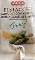 Pistacchi sgusciati con zenzero, aromatizzati al limone