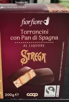 Torroncini con Pan di Spagna al Liquore Strega
