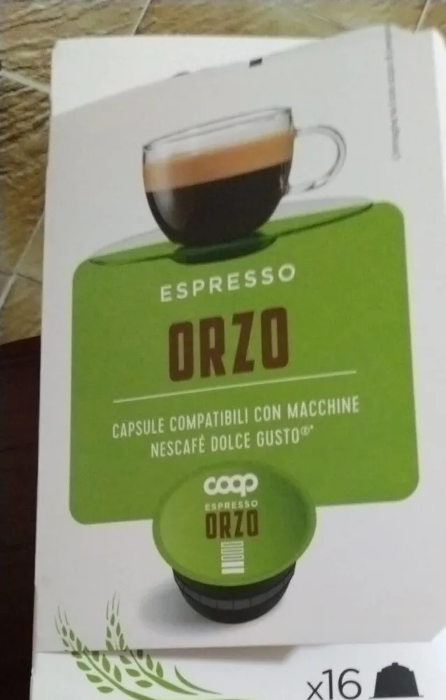 Espresso orzo coop capsule