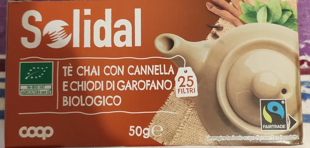 Te chai con cannella e chiodi di garofano biologico
