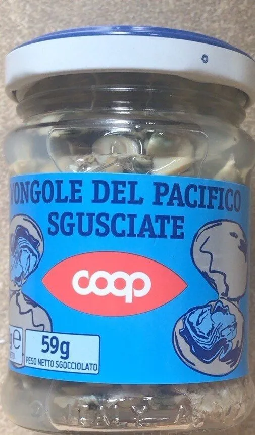 Vongole del pacifico sgusciate
