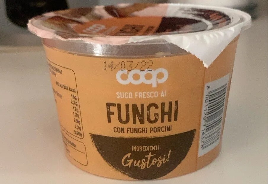 Sugo fresco ai funghi