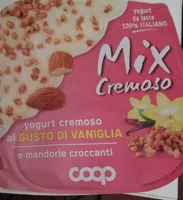 Mix cremoso yogurt vaniglia e mandorle croccanti