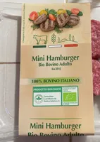 Mini hamburger bio di bovino adulto
