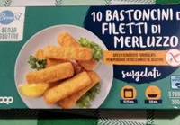 Bastoncini di filetti di merluzzo senza glutine