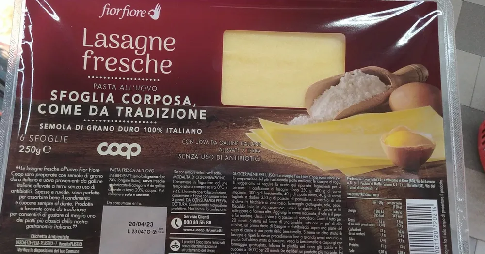 Lasagne fresche