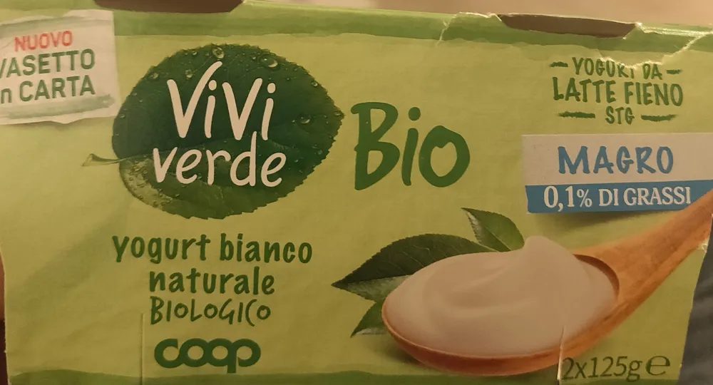 Yogurt bianco naturale biologico