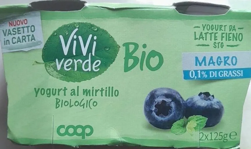 yogurt al mirtillo biologico