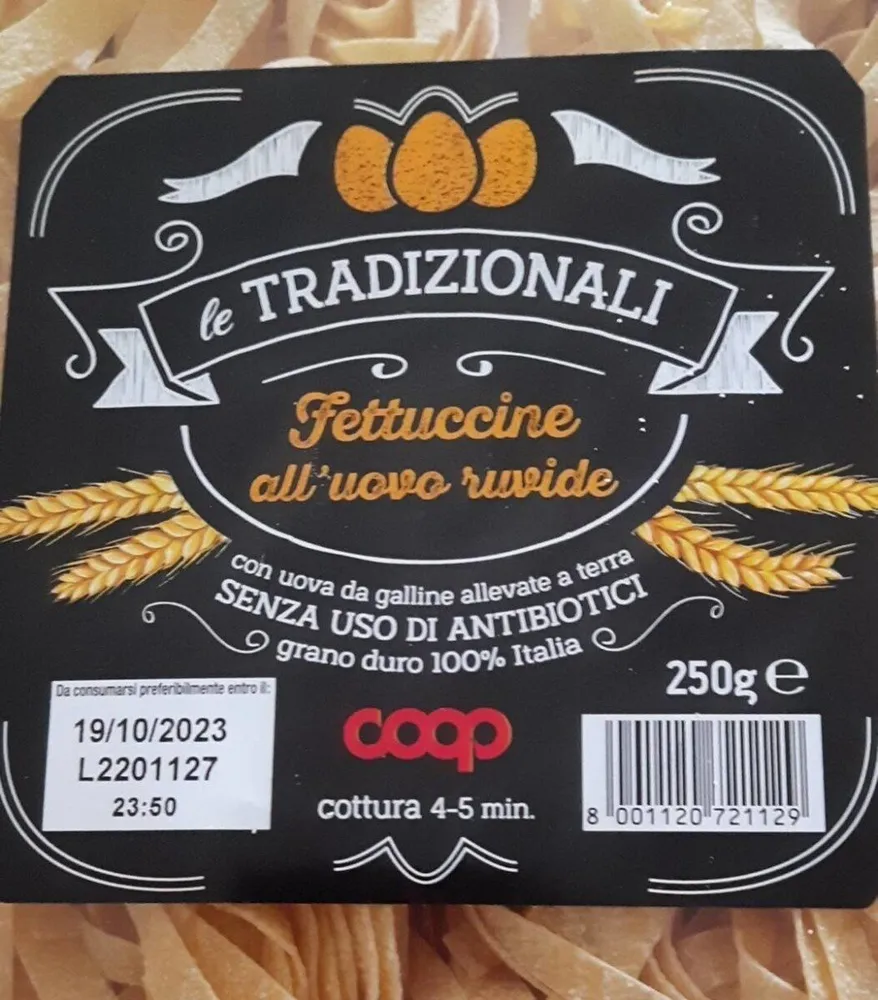 Le tradizionali fettuccine all'uovo