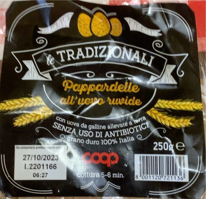 Le tradizionali pappardelle all’uovo ruvide