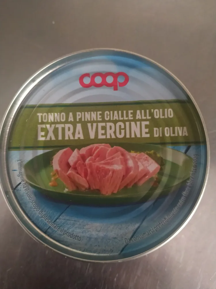 Tonno A Pinne Gialle All Olio Extra Vergine Di Oliva