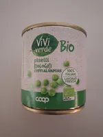 piselli biologici cotti al vapore