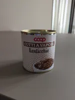 Lenticchie cotte a vapore