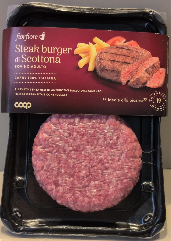 Steak burgher di Scottona - Bovino adulto