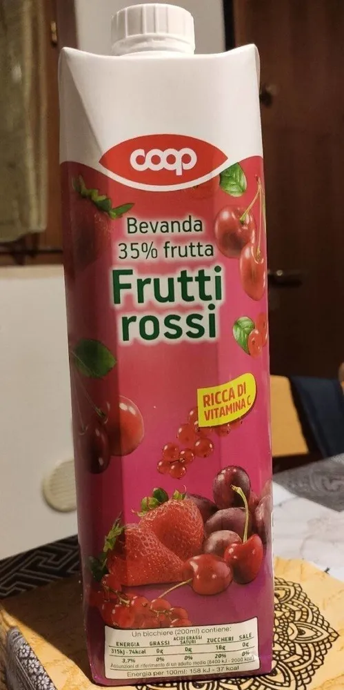 Bevanda 35% frutta Frutti rossi