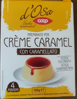 Preparato per crème caramel
