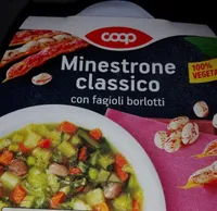 Minestrone classico con fagioli borlotti