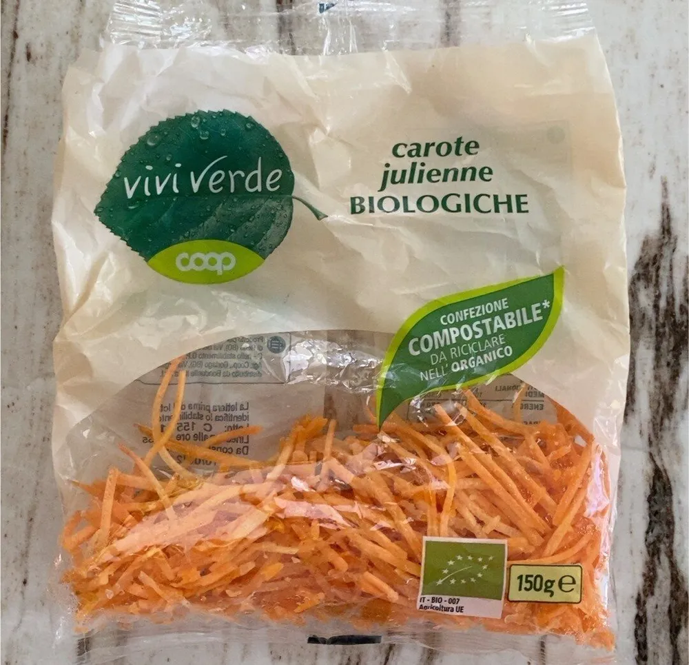 Carote julienne biologiche