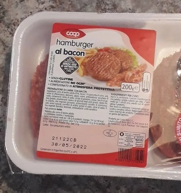 Hamburger al bacon