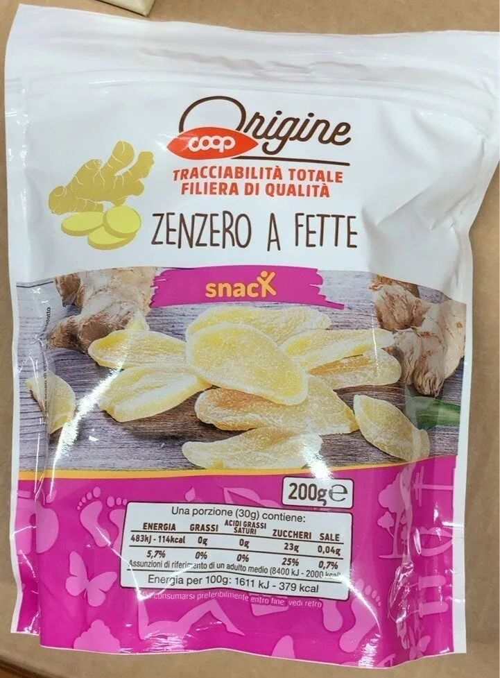 Zenzero a fette