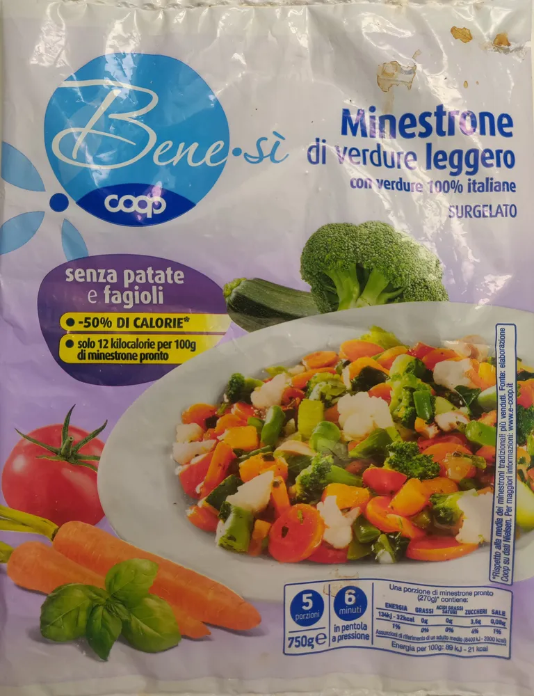 Minestrone di verdure leggero