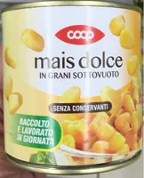 Mais dolce in grani sottovuoto