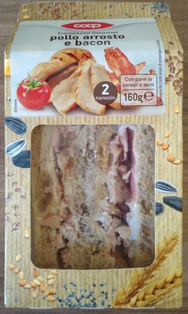 Tramezzini Gourmet Pollo Arrosto e Bacon