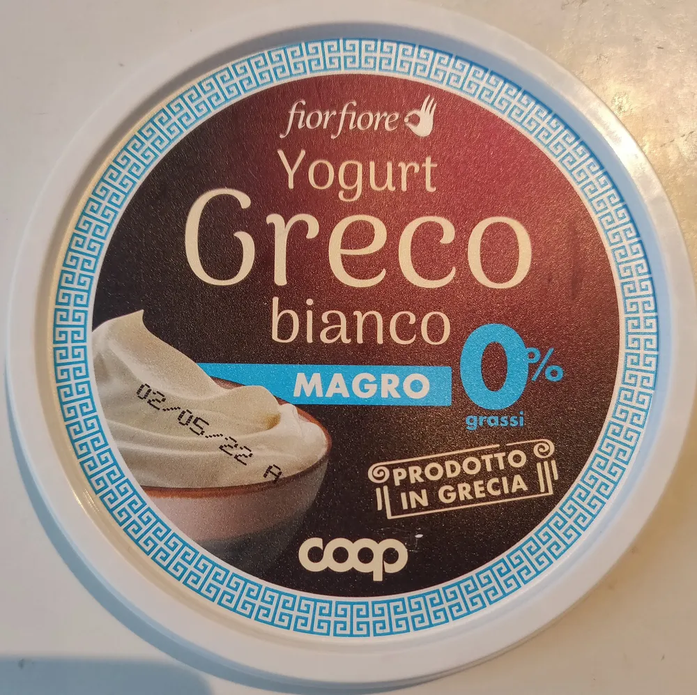 Yogurt greco bianco magro