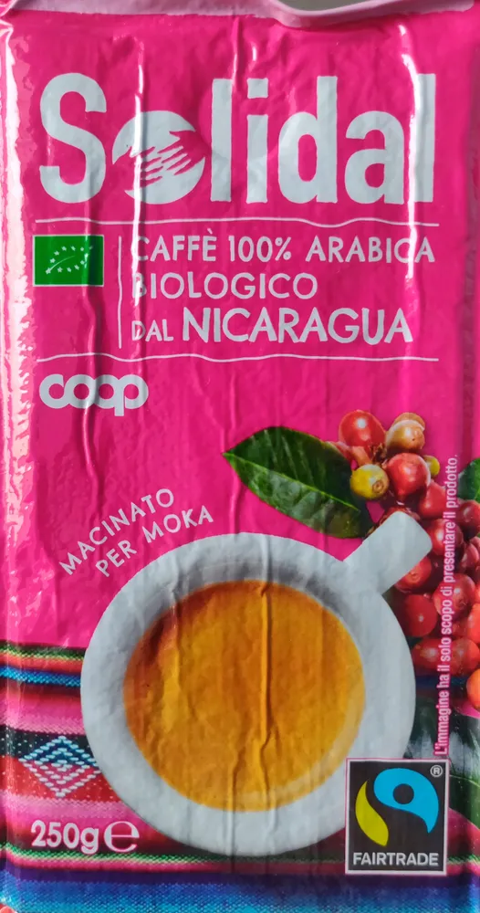 Caffè 100% arabica biologico dal Nicaragua