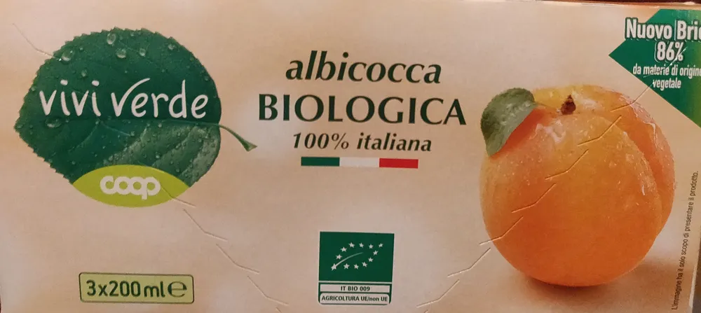Succo e polpa di albicocca biologico