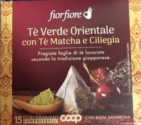 Tè verde orientale con tè matcha e ciliegia