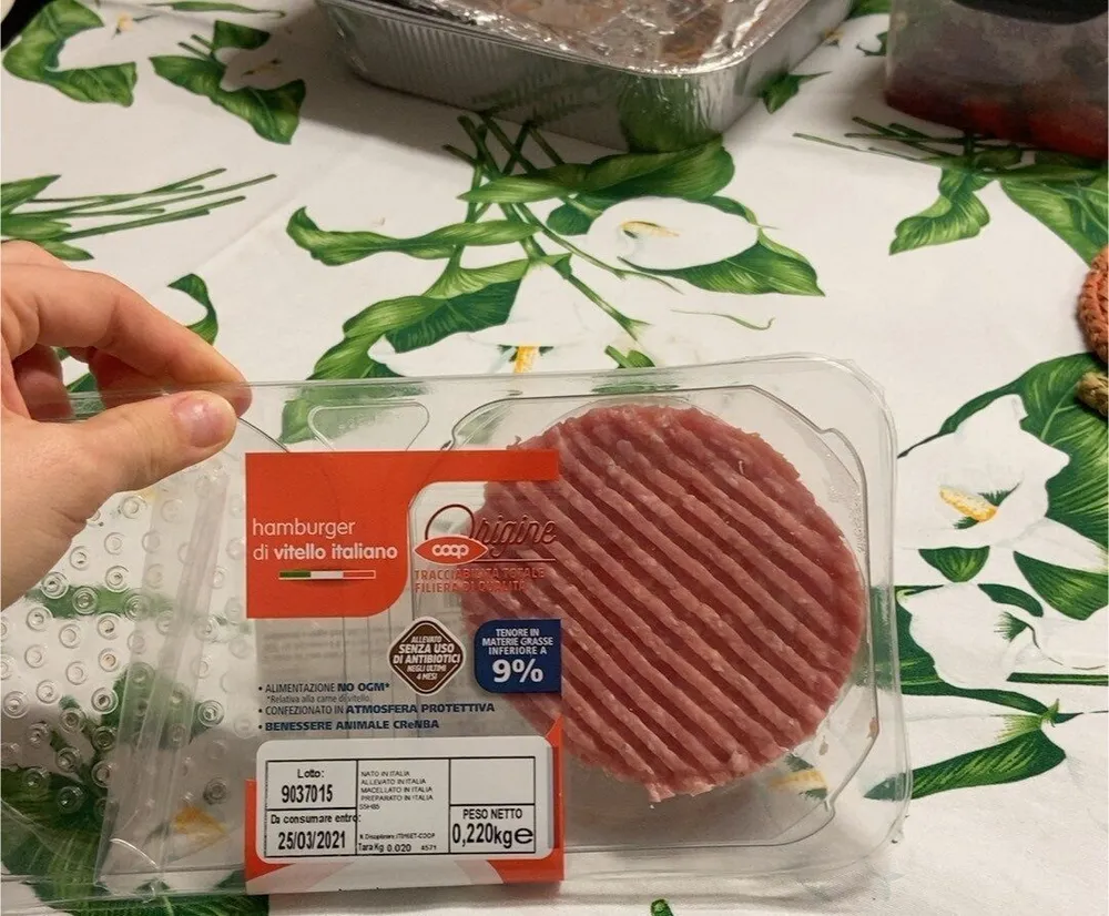 Hamburger di vitello italiano