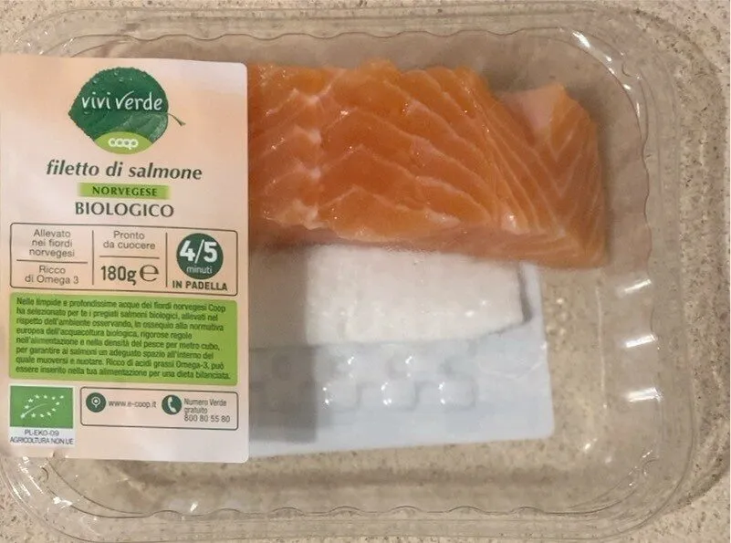 Filetto di salmone norvegese biologico