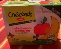 Crescendo baby mela e banana grattugiata