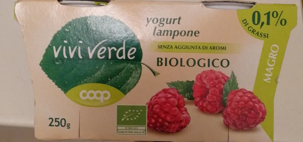 yogurt lampone biologico