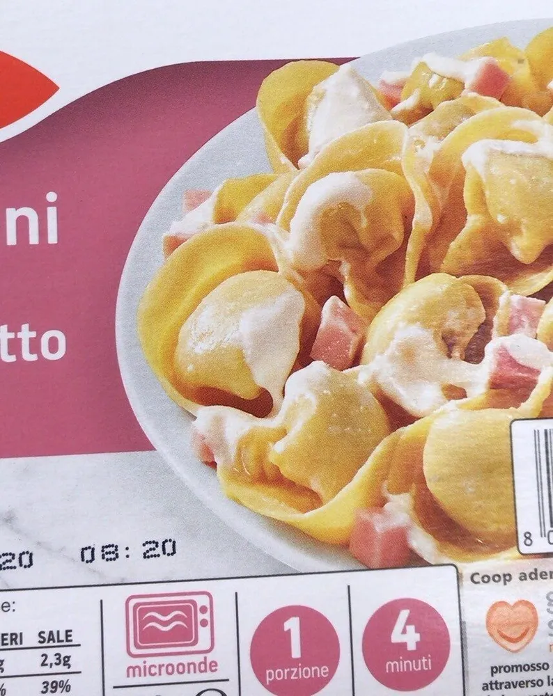 Tortellini panna prosciutto