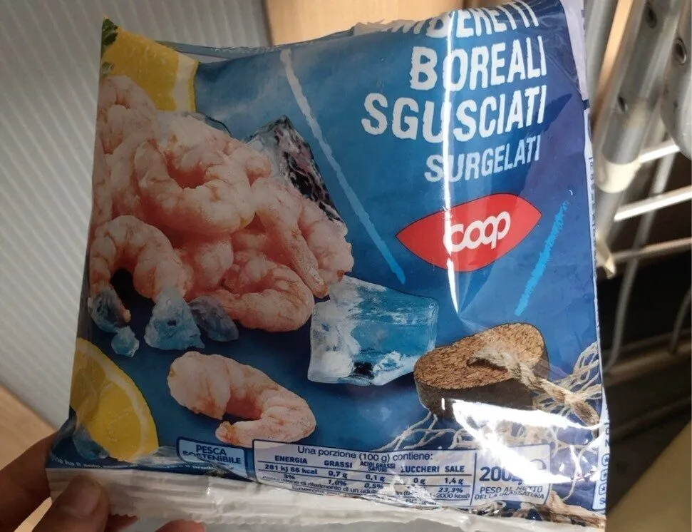 Gamberetti boreali sgusciati
