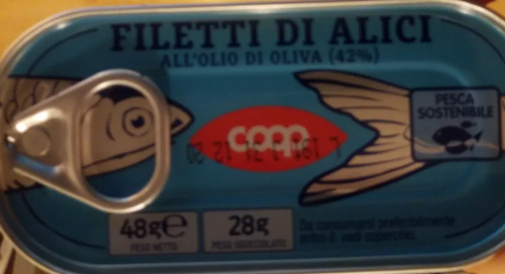 filetti di alici all olio di oliva