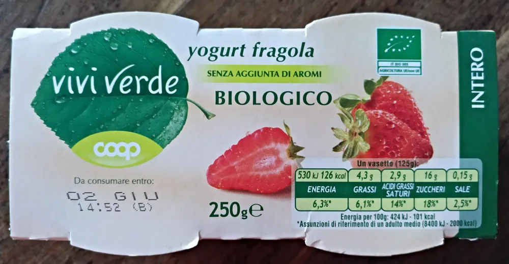 yogurt fragola